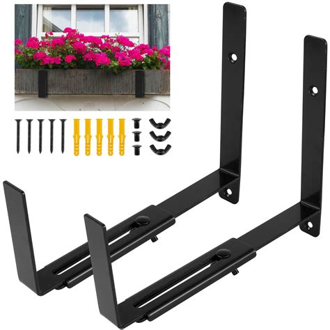 wall mounted flower box brackets|wall mount window box brackets.